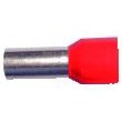 Core cable ends insulated, 1.0mm2, 8mm, red